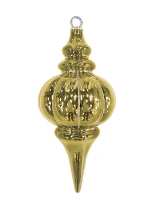 10.25" Striped Finial Ornament (Set of 12)