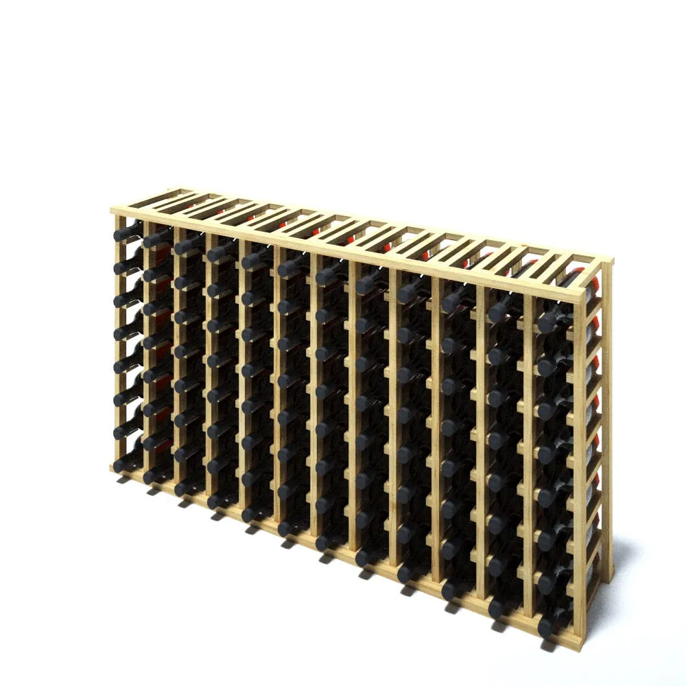 12 Column Pine Upper Wine Rack