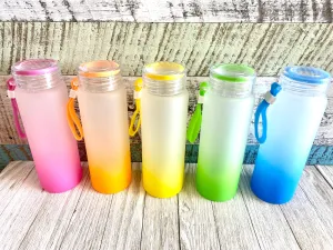 17oz Glass Ombre Gradient Bottles