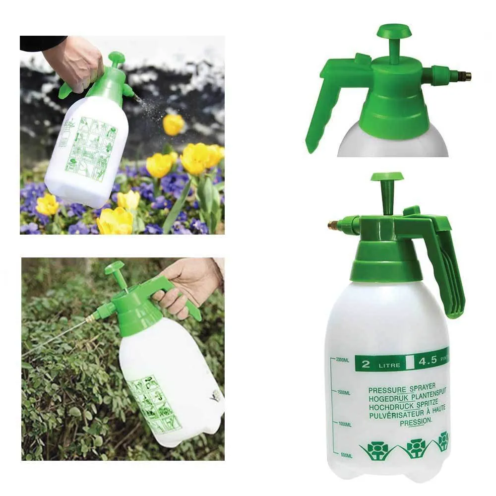 1L Hand-Held Pressure Sprayer | Plastic Pump for Weed Garden - Portable and Efficient