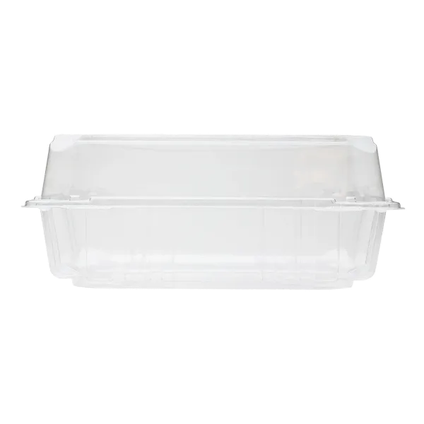 [250 ct] 8''x 8'' Hinged Food Containers | PET | Clear