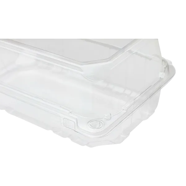 [250 ct] 9''x 5'' Hinged Food Containers | PET | Clear
