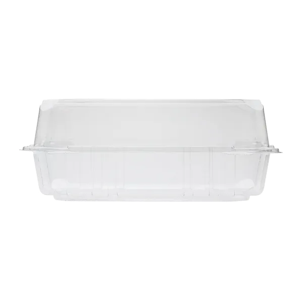 [250 ct] 9''x 5'' Hinged Food Containers | PET | Clear