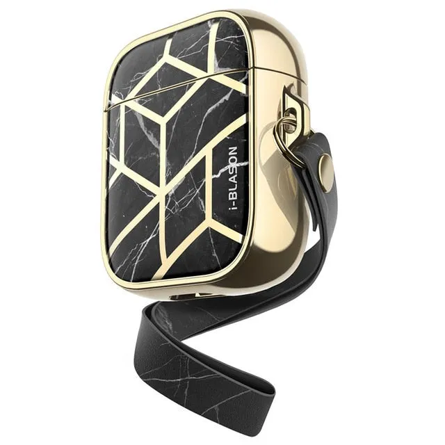 360 Degree Protective Stylish Marble Case Cover For AirPods 1st/2nd