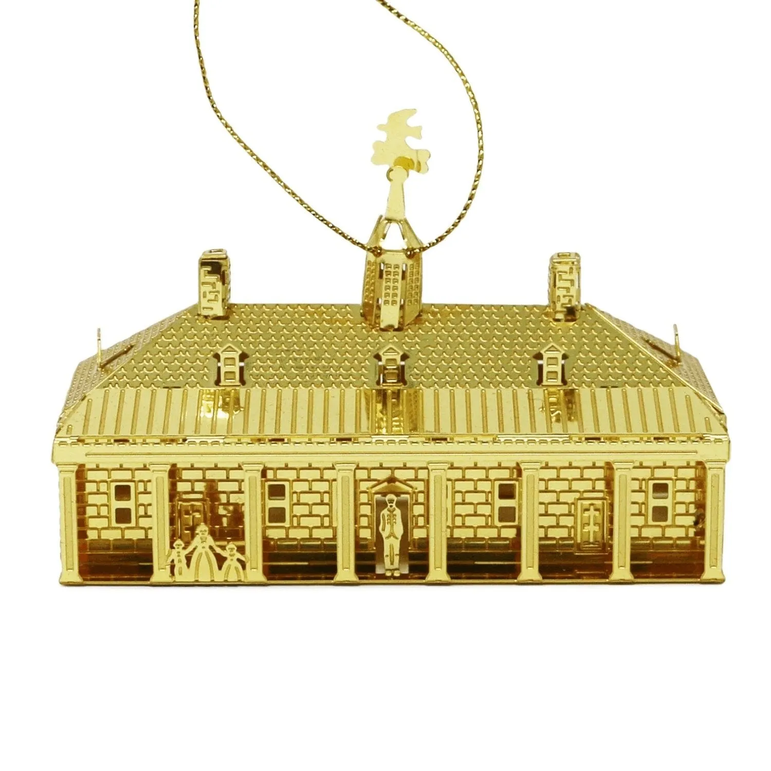 3D Brass Mount Vernon Mansion Ornament