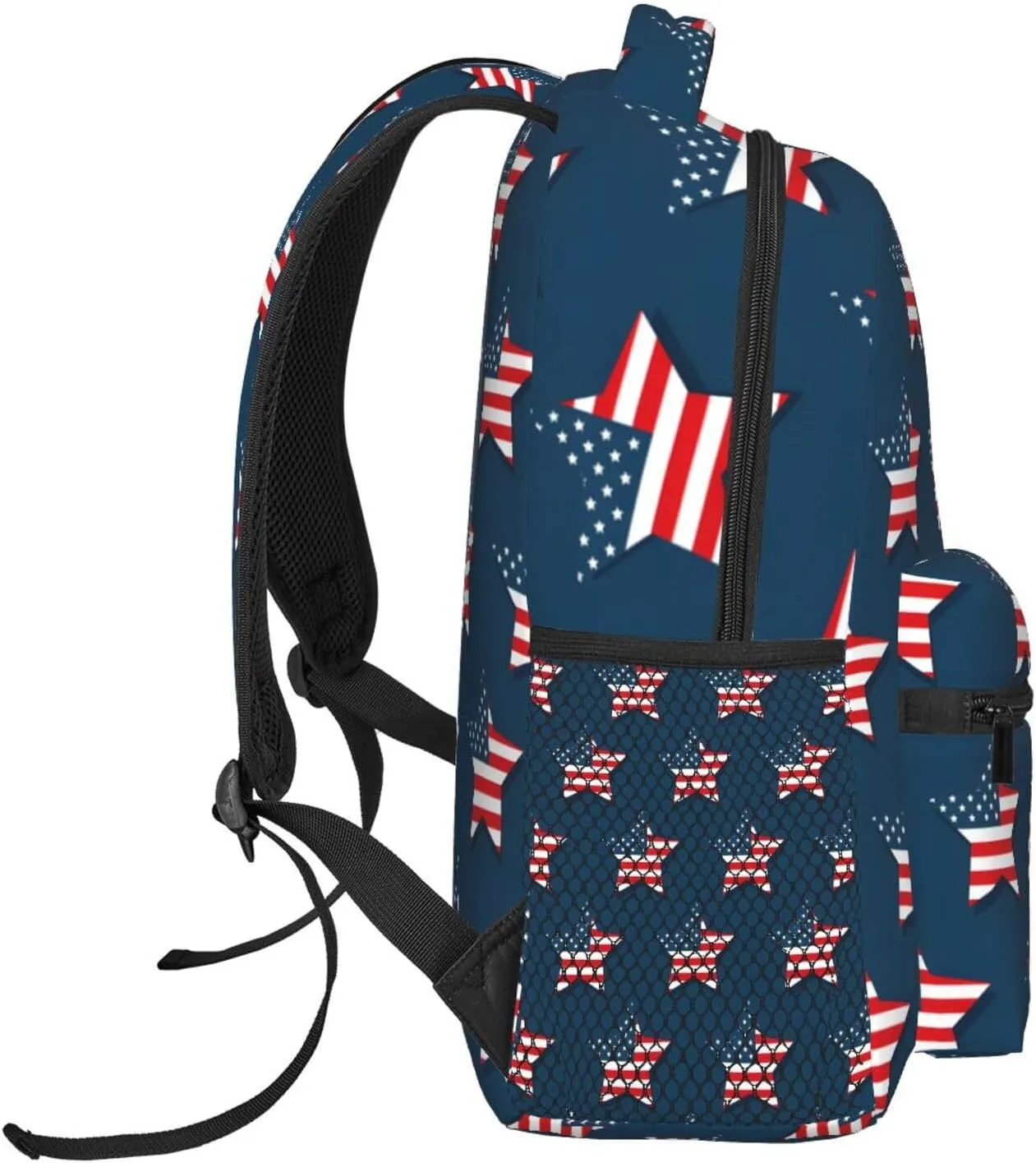 4th July Travel Laptop Backpack for Women Lightweight College Backpack Adjustable Fits 15.6 Inch Laptop Bag Waterproof for Men, Work, Gym