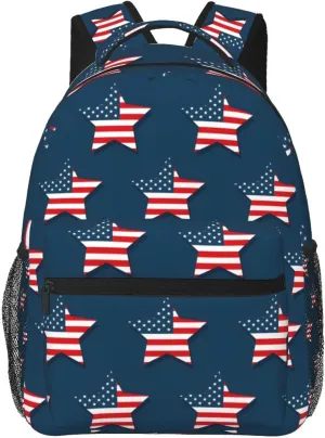 4th July Travel Laptop Backpack for Women Lightweight College Backpack Adjustable Fits 15.6 Inch Laptop Bag Waterproof for Men, Work, Gym