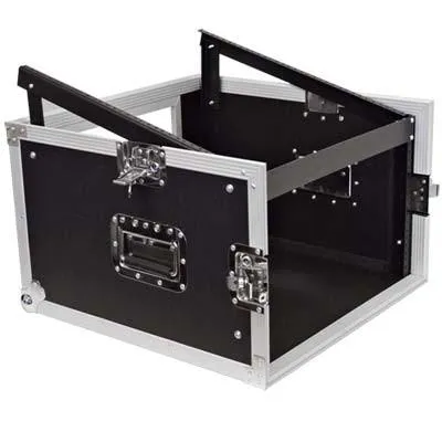 6 Space Rack Case with Slant Mixer Top