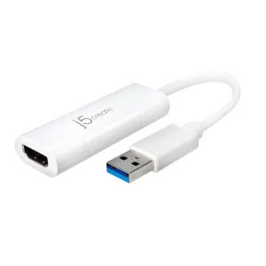Adapter J5create Usb To Hdmi Multi-Monitor Adapter (Usb3.1M - 4K Hdmi F 8Cm; Colour White) Jua254-N
