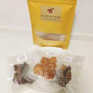 Air Dried Pet Treats 3-in-1 Pack: Chicken  Pork  Beef