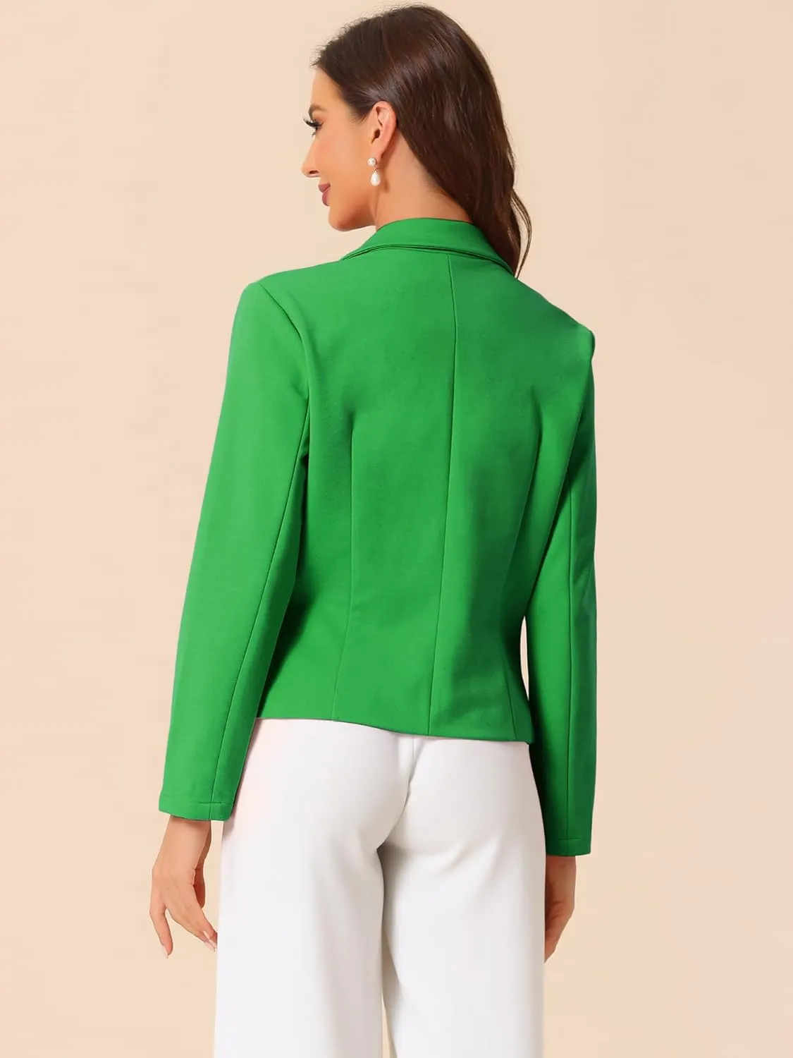Allegra K Business Blazer for Women's Work Office Open Front Casual Dressy Suit Jackets