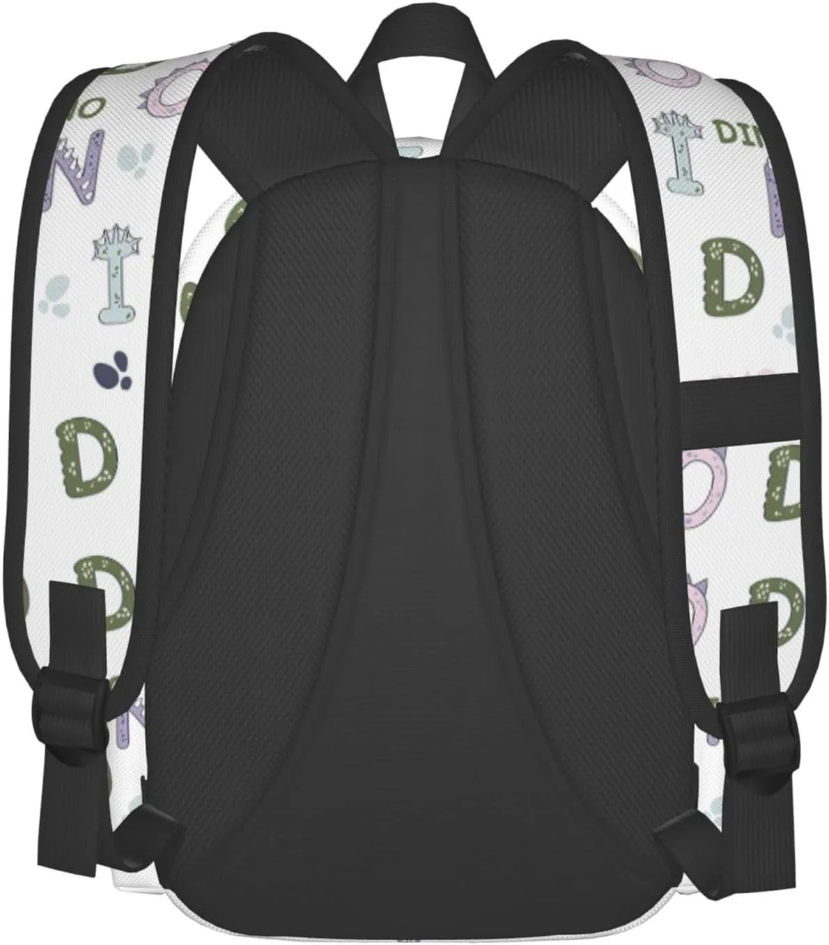 Alphabet Dinosaur Laptop Backpack Shoulder Bag Laptop Pack Travel Backpacks Commuter Back Pack Casual Daypack Bags With Side Pockets