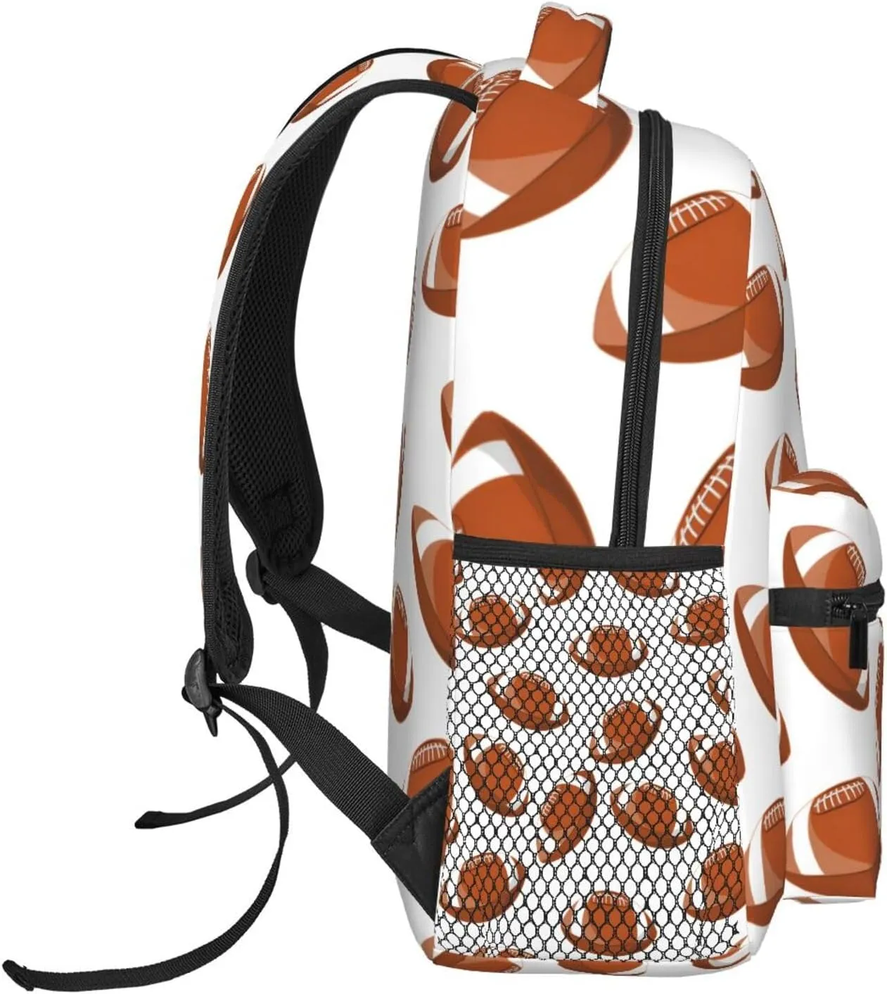 American Football Travel Laptop Backpack Women Lightweight Backpack Adjustable College Backpack Fits 15.6 Inch Laptop Waterproof Travel Backpack for Women, Men, Travel