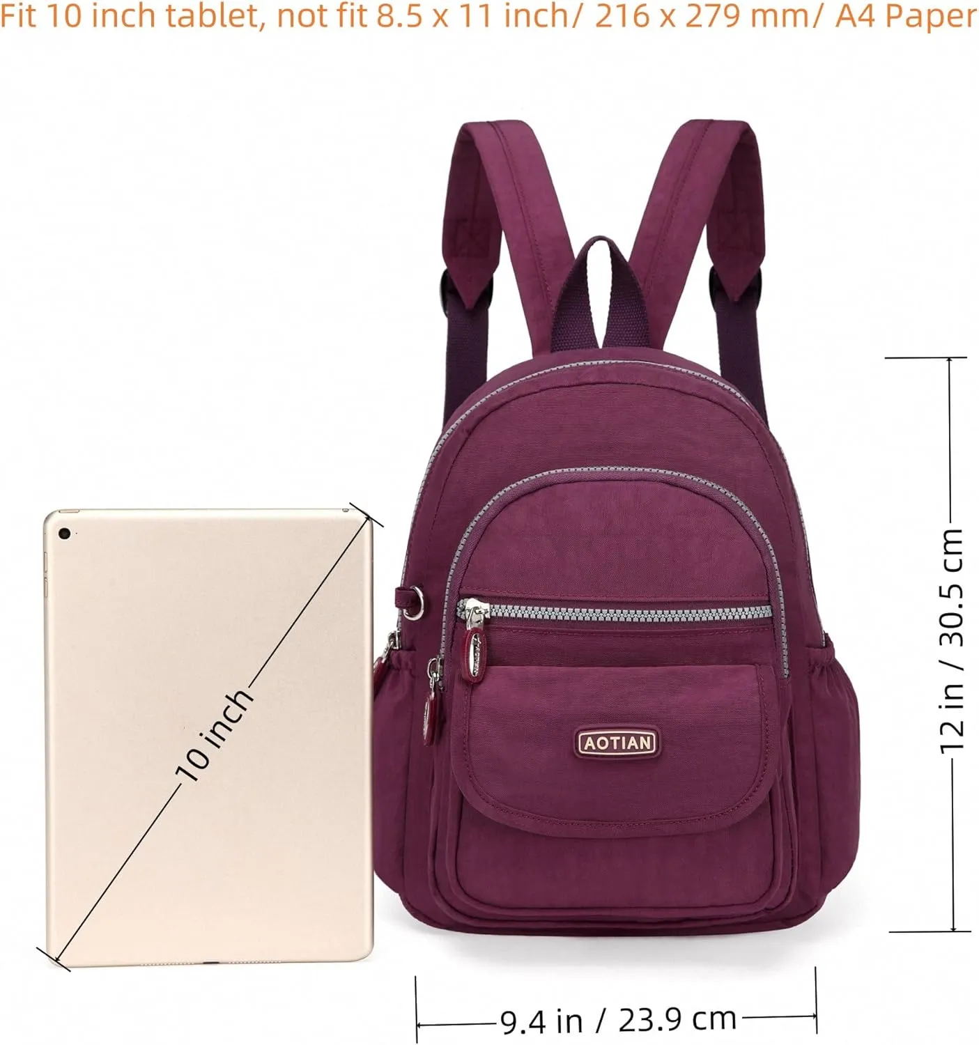 AOTIAN Mini Nylon Women Backpacks Casual Lightweight Small Daypack for Girls
