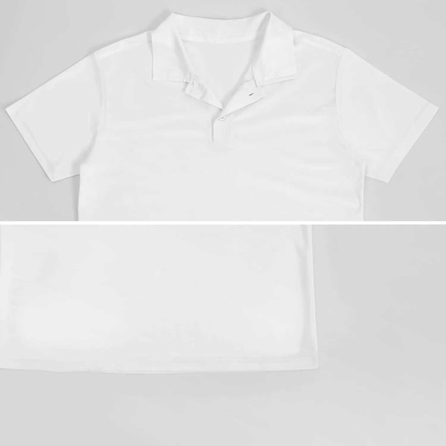 Aqua Blue Ocean Waves Classic Polo Shirts for Men Quick Dry Short Sleeve Fit Golf Tees Casual Tops