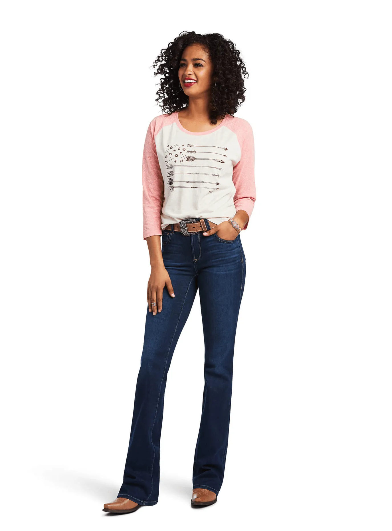 Ariat Women's Arrow 3/4 Sleeve Tee 10039824