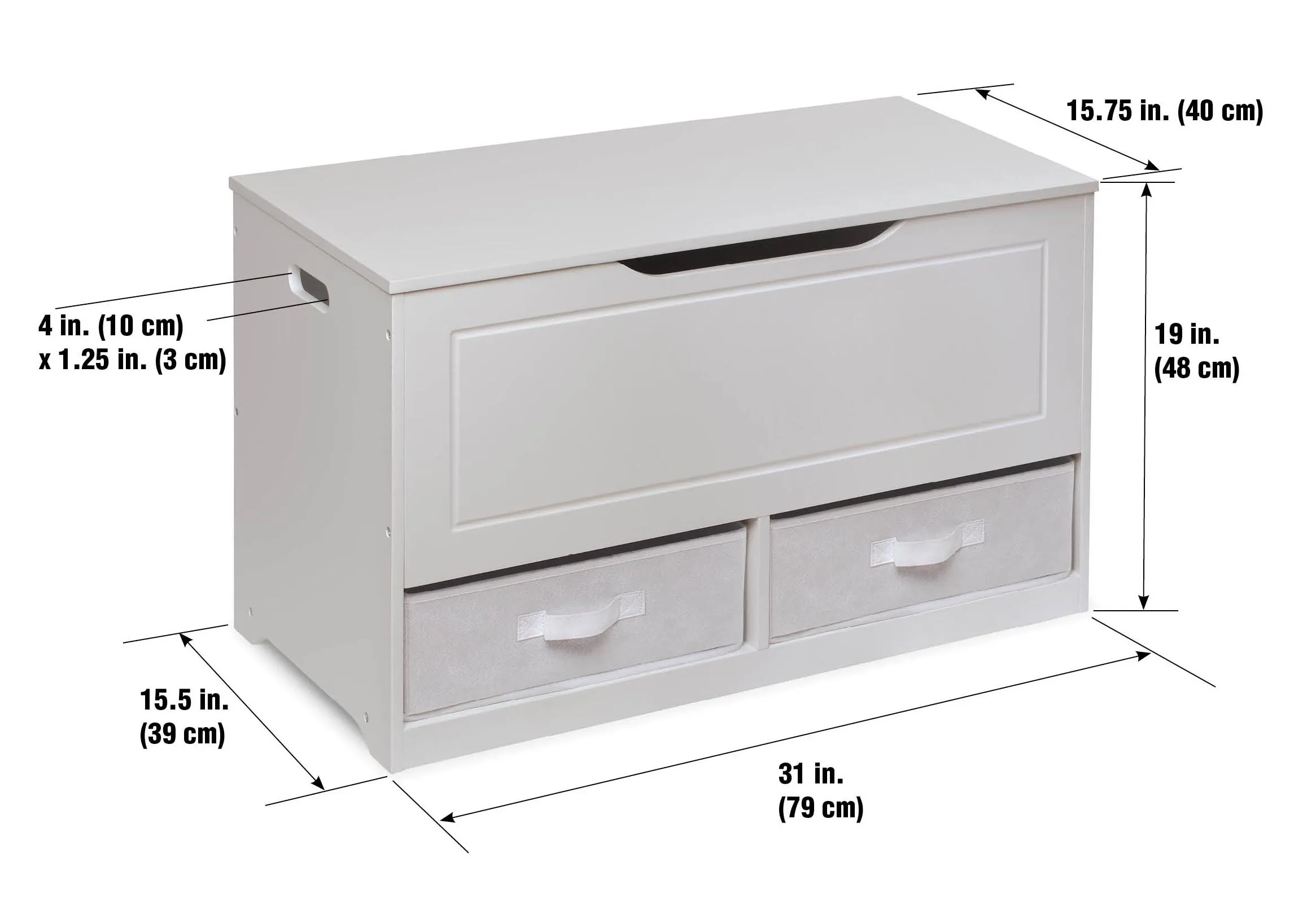 Badger Basket Up and Down Toy and Storage Box and Bench with Two Baskets