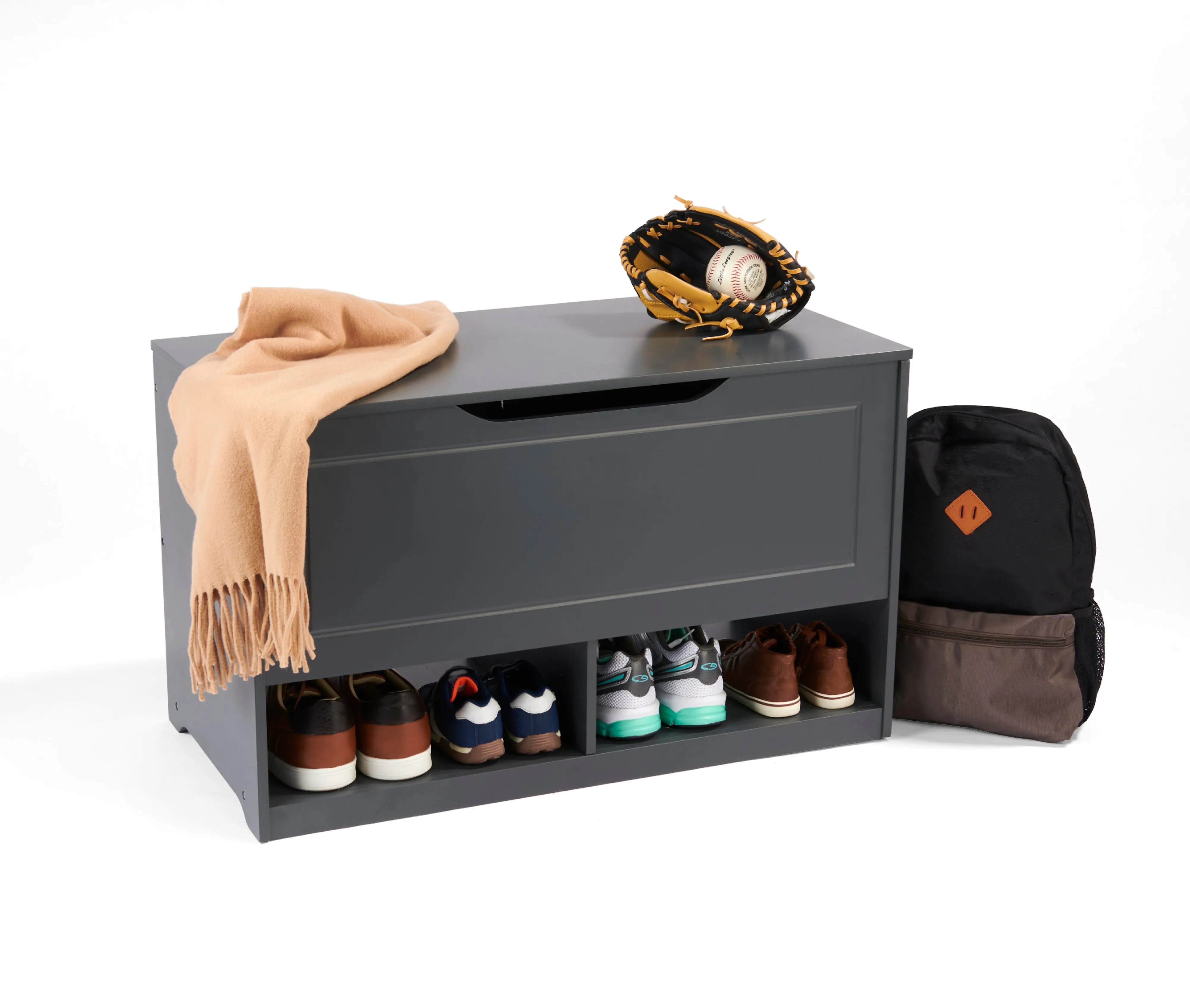 Badger Basket Up and Down Toy and Storage Box and Bench with Two Baskets