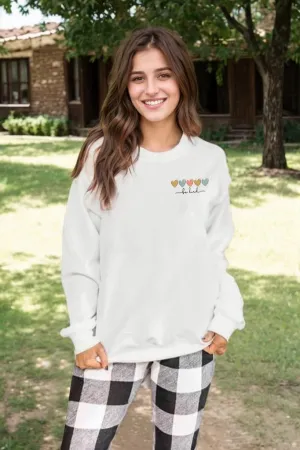 Be Kind Sweatshirt For Women Teacher Positive Message Fall Shirt Mental Health Graphic Tops