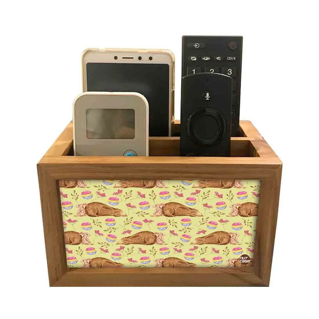 Beautiful Modern Remote Control Holder - Bear & Rabbit