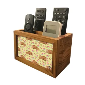 Beautiful Modern Remote Control Holder - Bear & Rabbit