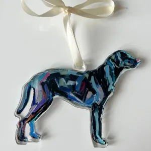 Black Lab Acrylic Ornament