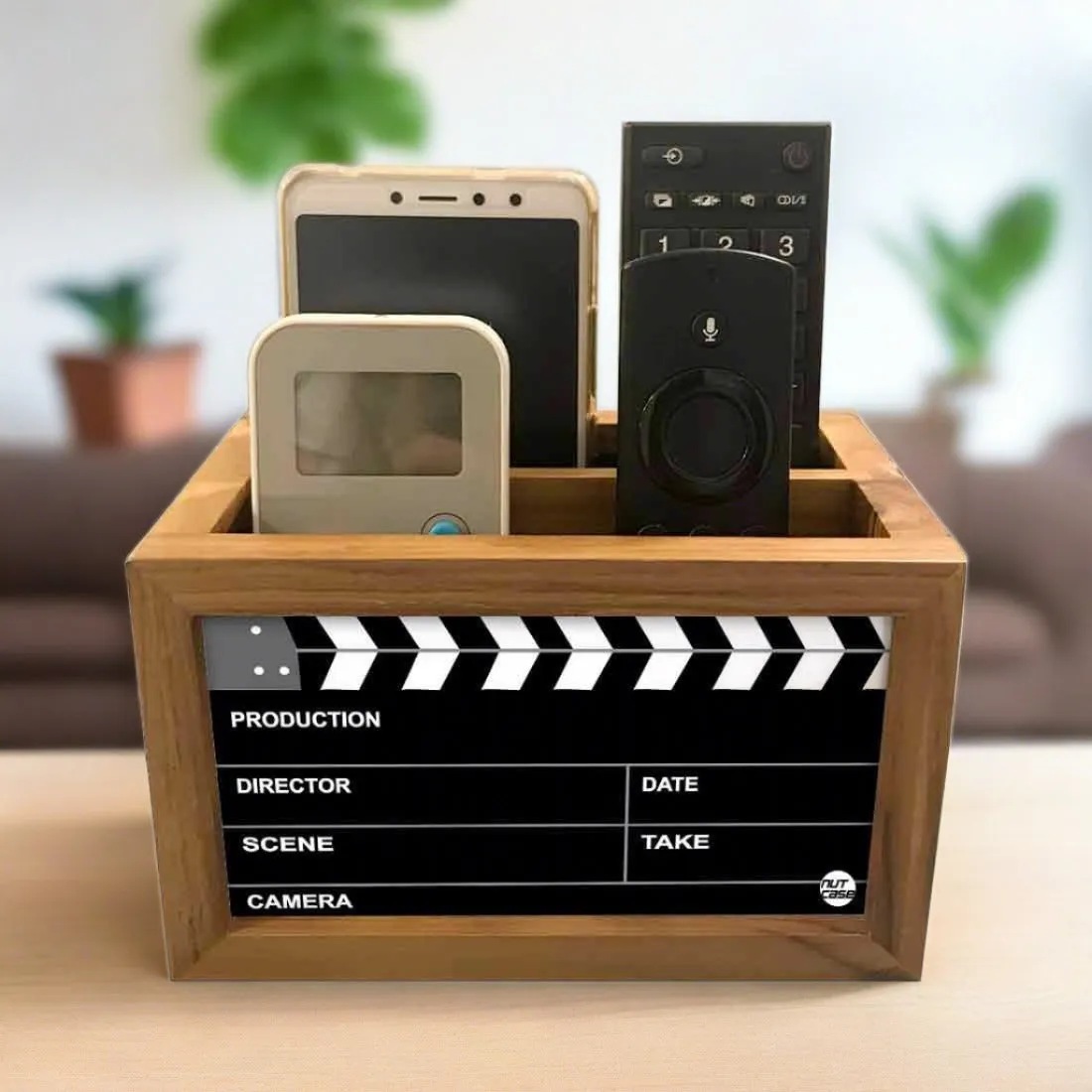 Black Remote Control Holder For TV / AC Remotes -  Filmy
