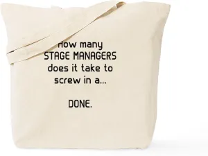 CafePress Stage Managers Get It DONE Tote Bag Natural Canvas Tote Bag, Reusable Shopping Bag