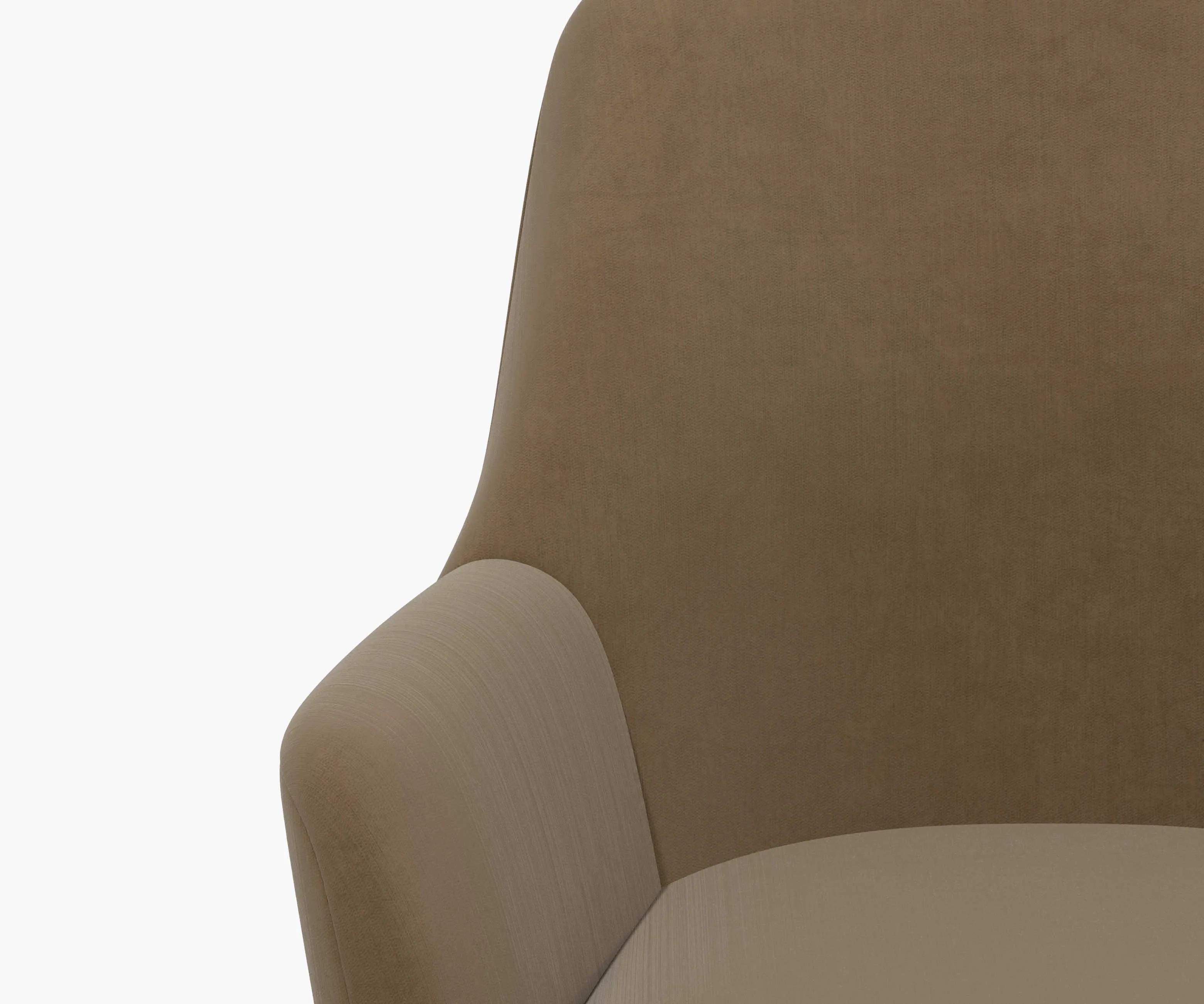 Cambridge Desk Chair - Walnut Velvet