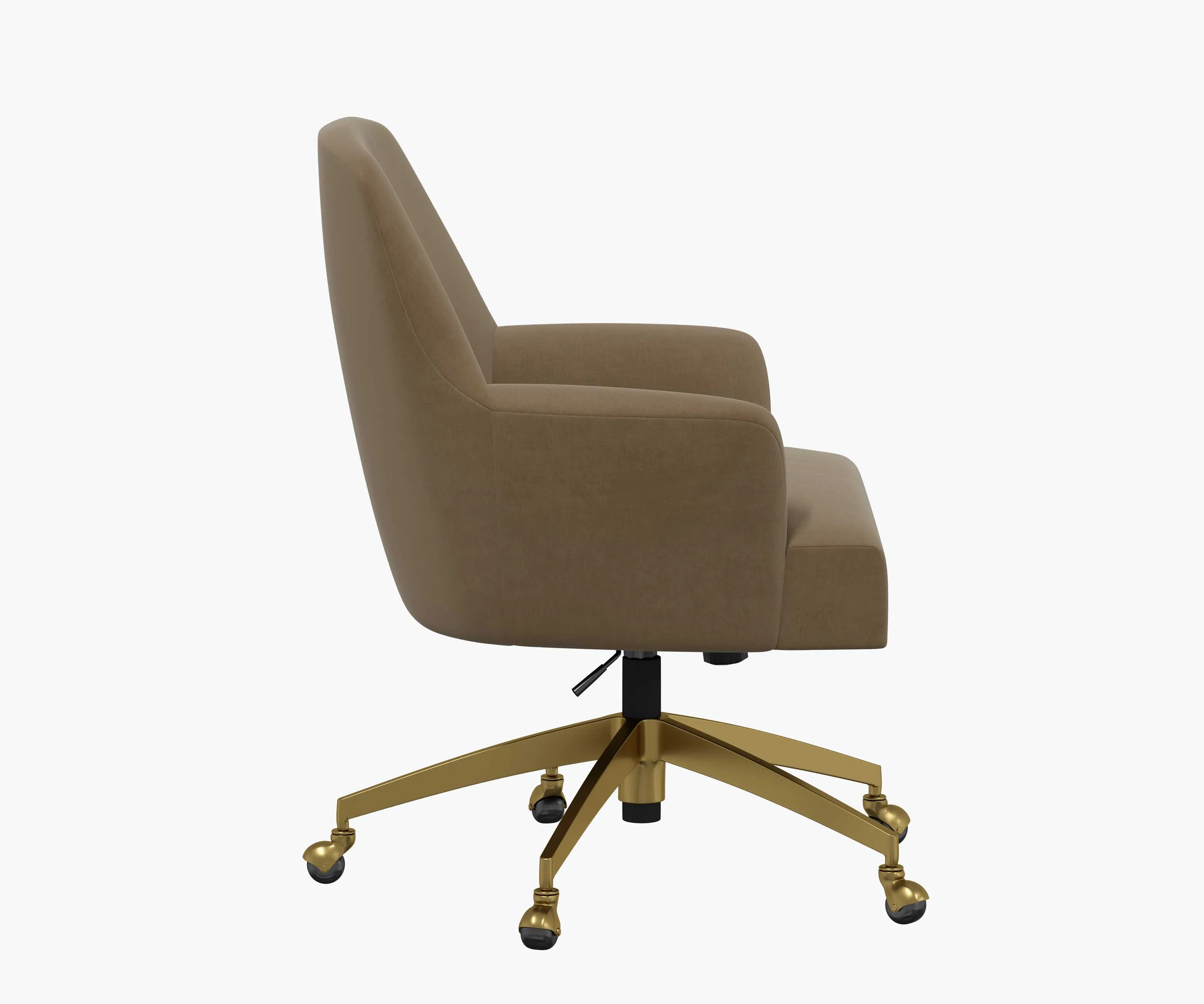 Cambridge Desk Chair - Walnut Velvet