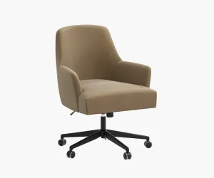 Cambridge Desk Chair - Walnut Velvet