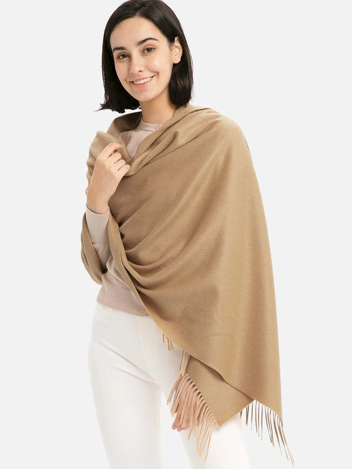 Camel Cashmere Wrap