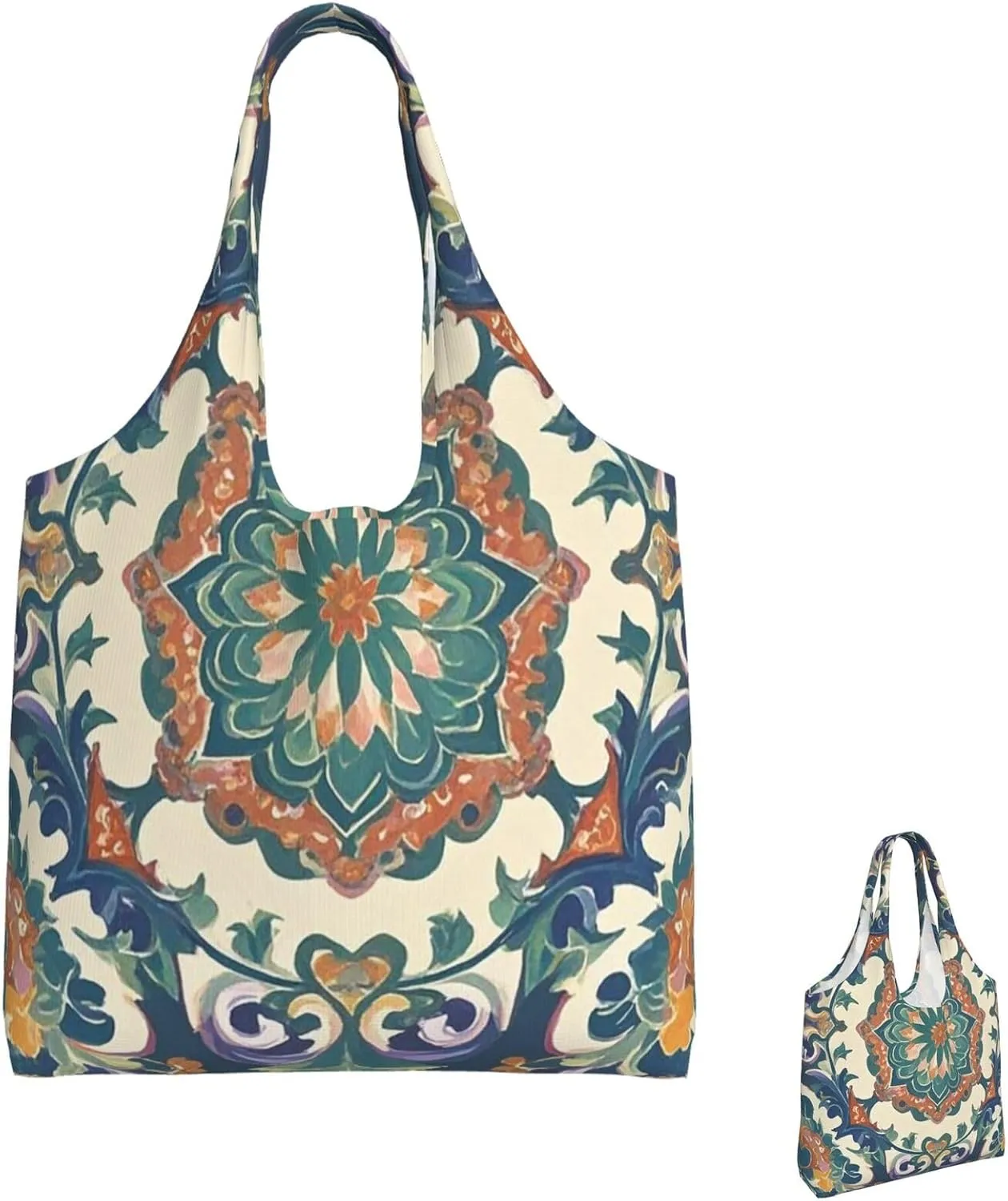 Canvas Tote Bag Reusable Grocery Bags Lightweight Handbag Color butterfly flower Tote Bag for Shopping Cloth Bags