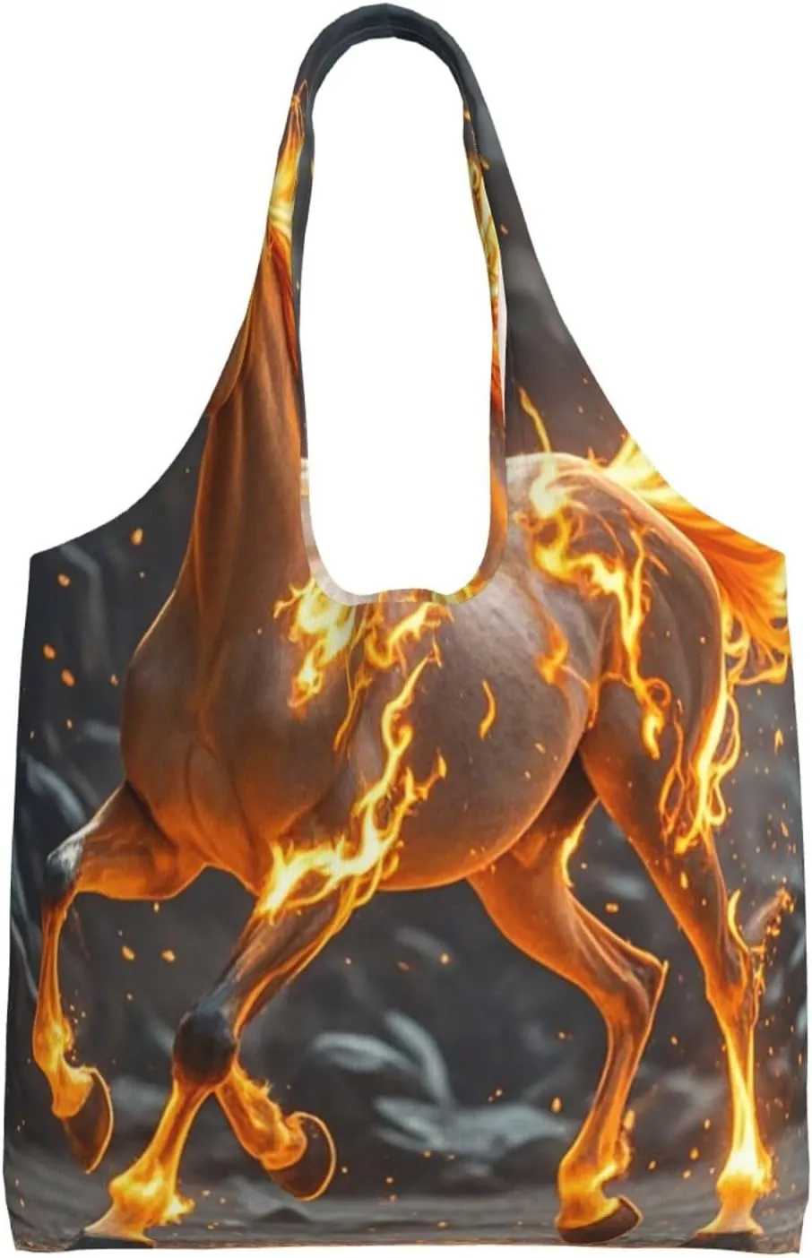 Canvas Tote Bag Reusable Grocery Bags Lightweight Handbag Lion image Tote Bag for Shopping Cloth Bags