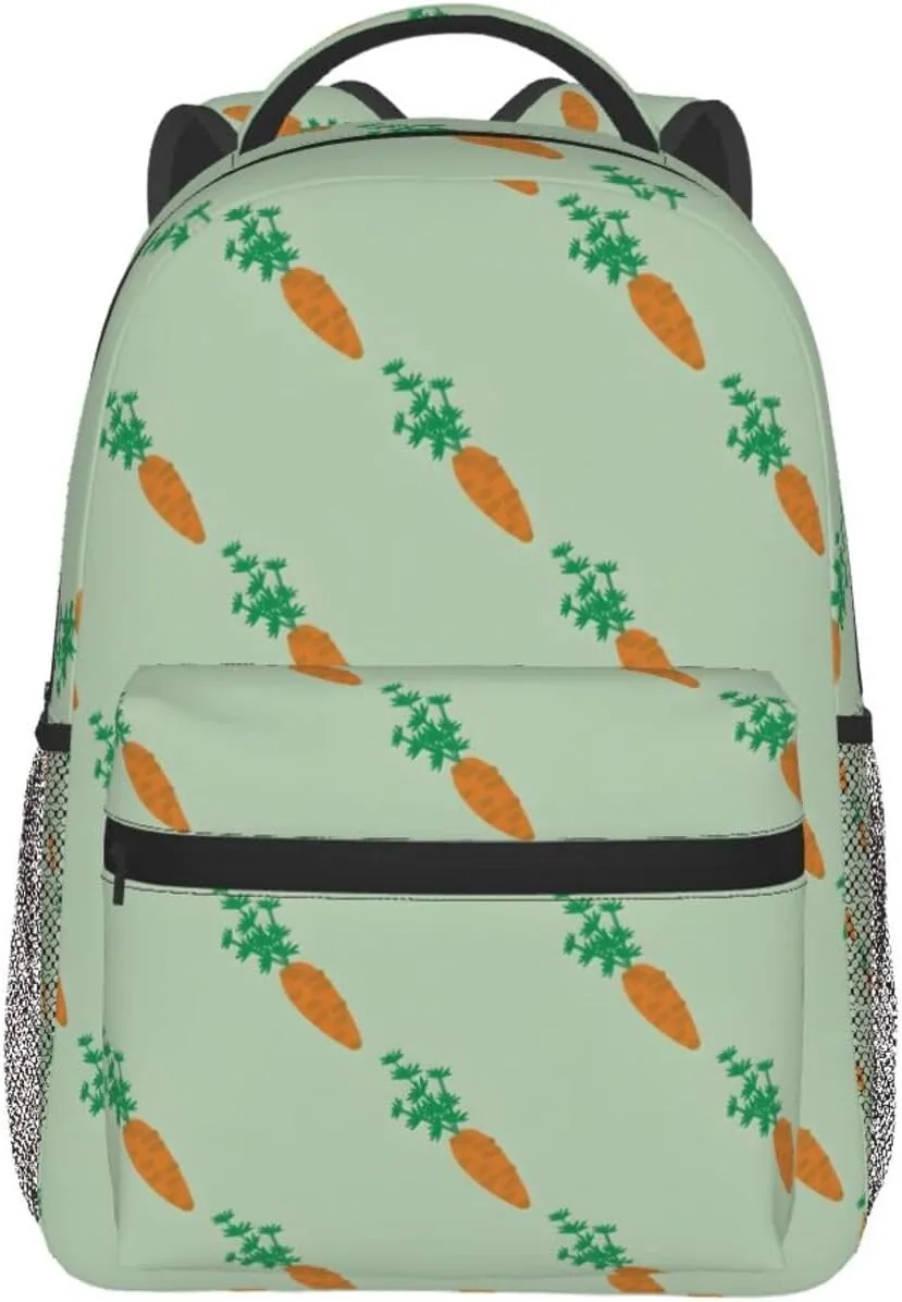 Carrot Travel Laptop Backpack for Women Lightweight College Backpack Adjustable Fits 15.6 Inch Laptop Bag Waterproof for Work, Men, Gym