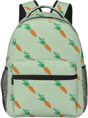 Carrot Travel Laptop Backpack for Women Lightweight College Backpack Adjustable Fits 15.6 Inch Laptop Bag Waterproof for Work, Men, Gym
