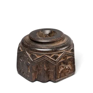 Carved Rosewood Seed Drill  - Ca 1920