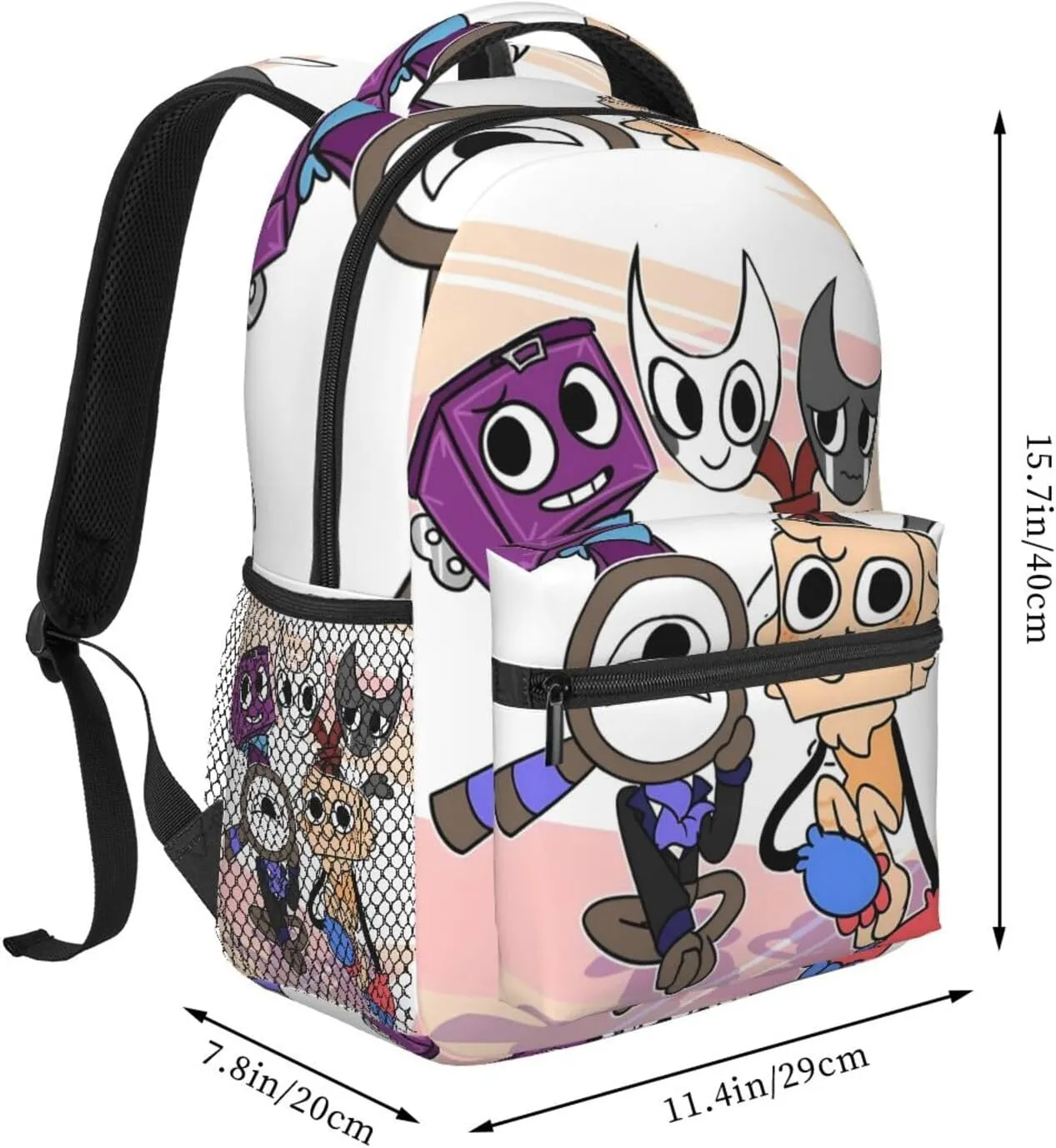 Dandys World Backpack Cartoon Large Capacity Laptop Backpack Travel Backpacks For Unisex
