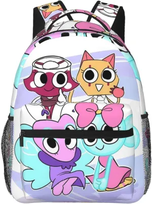 Dandys World Backpack Cartoon Large Capacity Laptop Backpack Travel Backpacks For Unisex