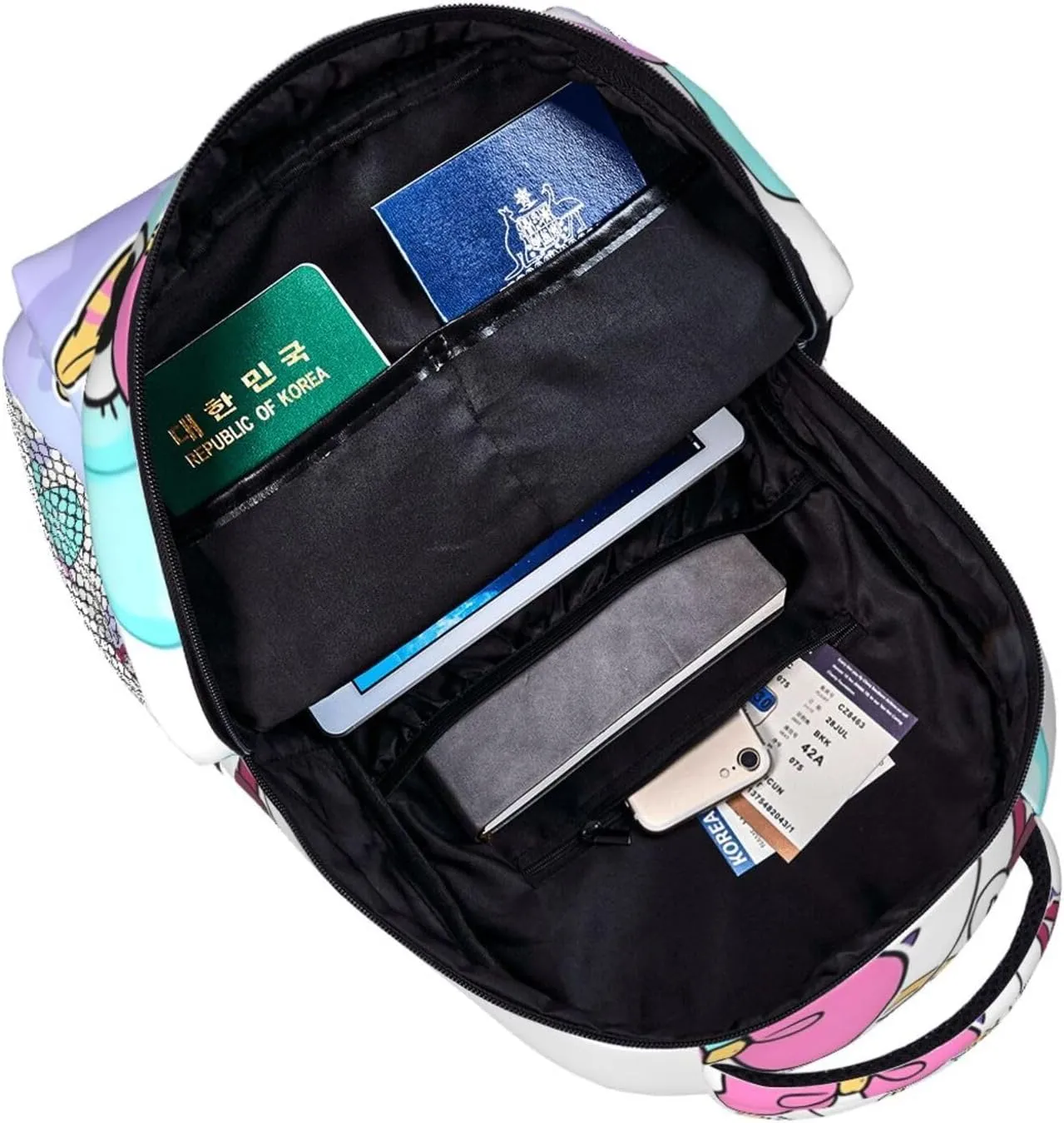 Dandys World Backpack Cartoon Large Capacity Laptop Backpack Travel Backpacks For Unisex