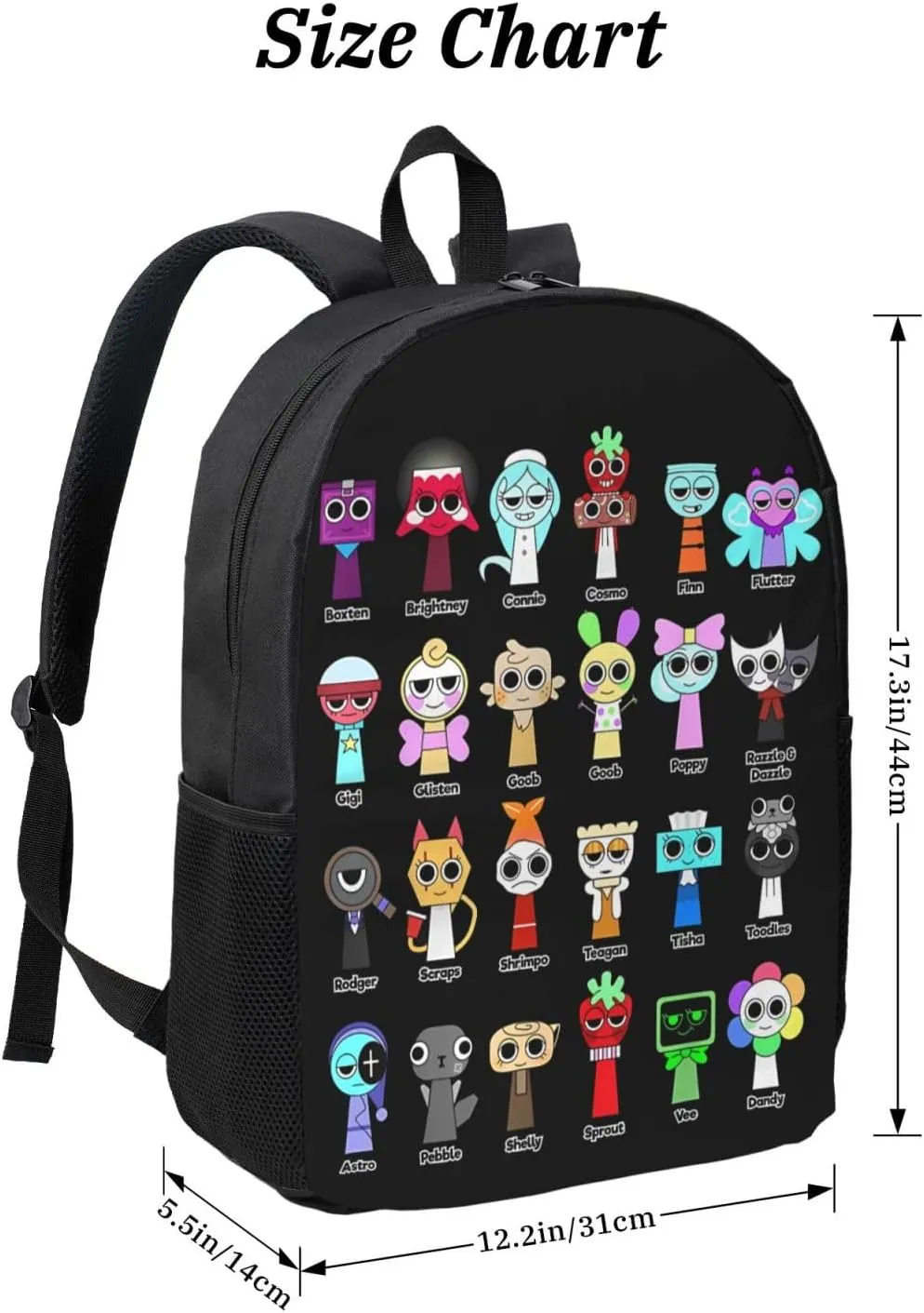 Dandys World Backpack Lightweight Laptop Backpack Cute Travel Backpacks For Unisex 17in