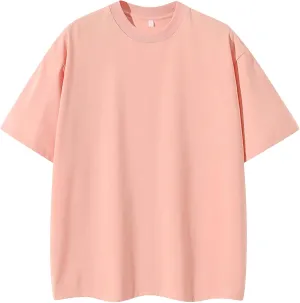 Dcvmvmn MenS Active Quick Dry Crew Neck T Shirts Oversized Unisex Short Sleeves Summer Cotton Short-Sleeve Tees
