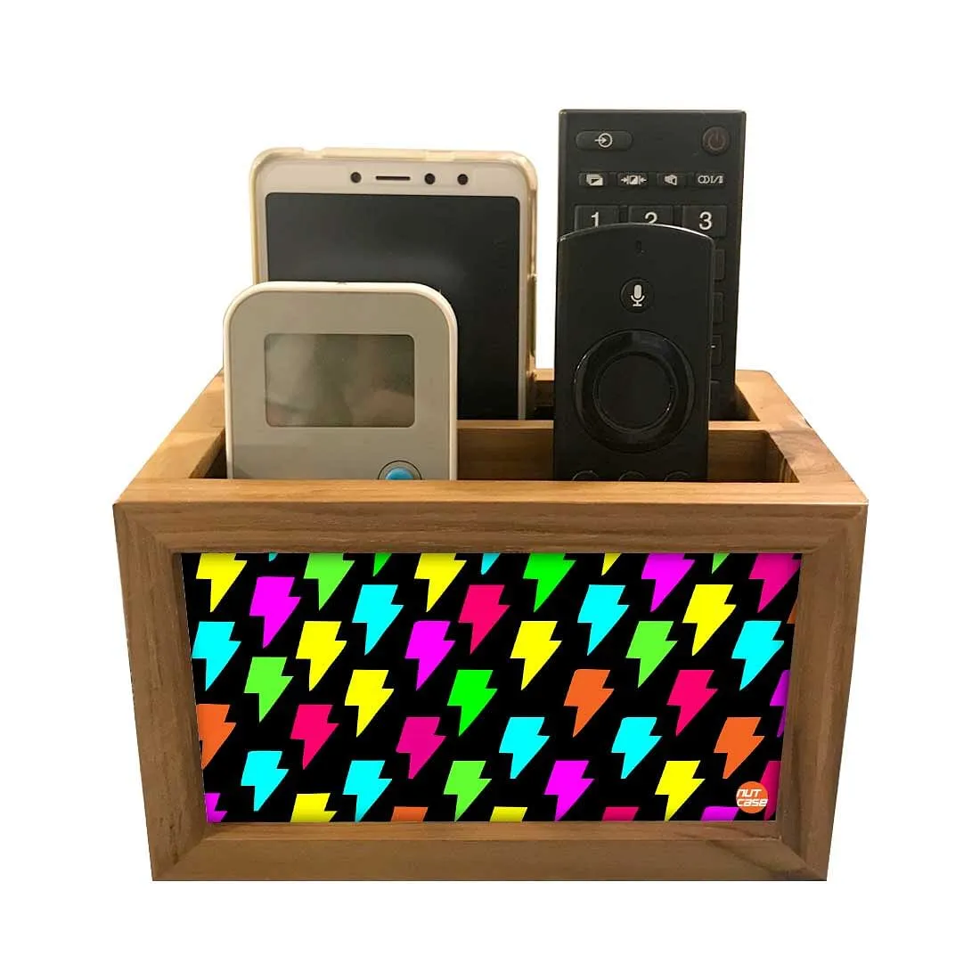 Designer Remote Holder for Table For TV / AC Remotes -  Lightning