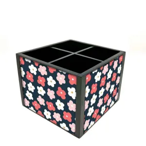 Desk Organizer For Stationery - Spring Pink & Blue