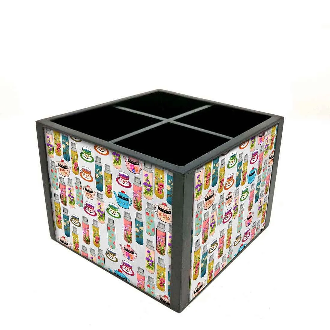 Desk Organizer For Stationery - Tea Time Elements