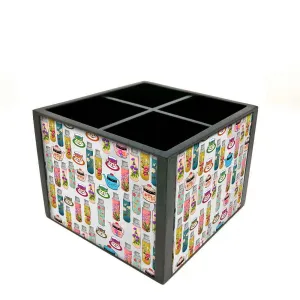 Desk Organizer For Stationery - Tea Time Elements
