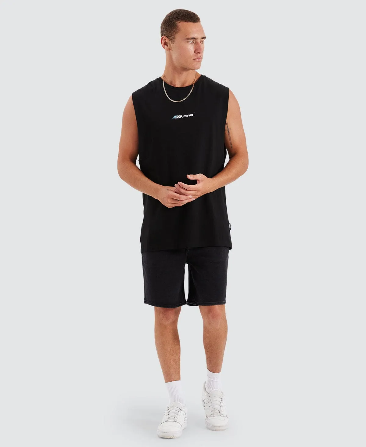 Detach Muscle Tee Black