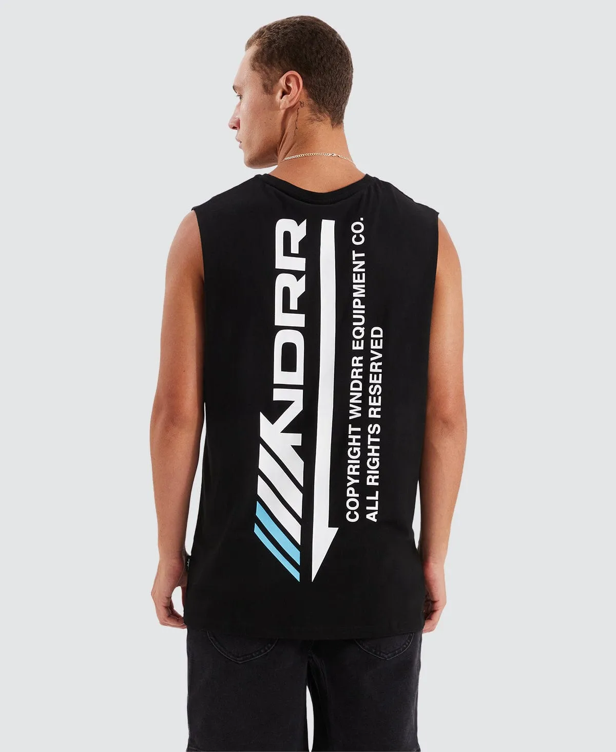 Detach Muscle Tee Black