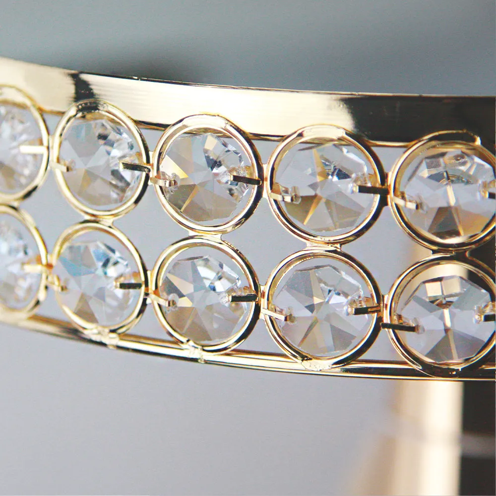 Double Layered Crystal Cake Stand Serving Tray