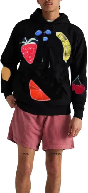 DSORVICD Women Cute Graphic Oversized Hoodies Y2k Flower Print Loose Hooded Sweatshirt Vintage Floral Pullover Top Streetwear